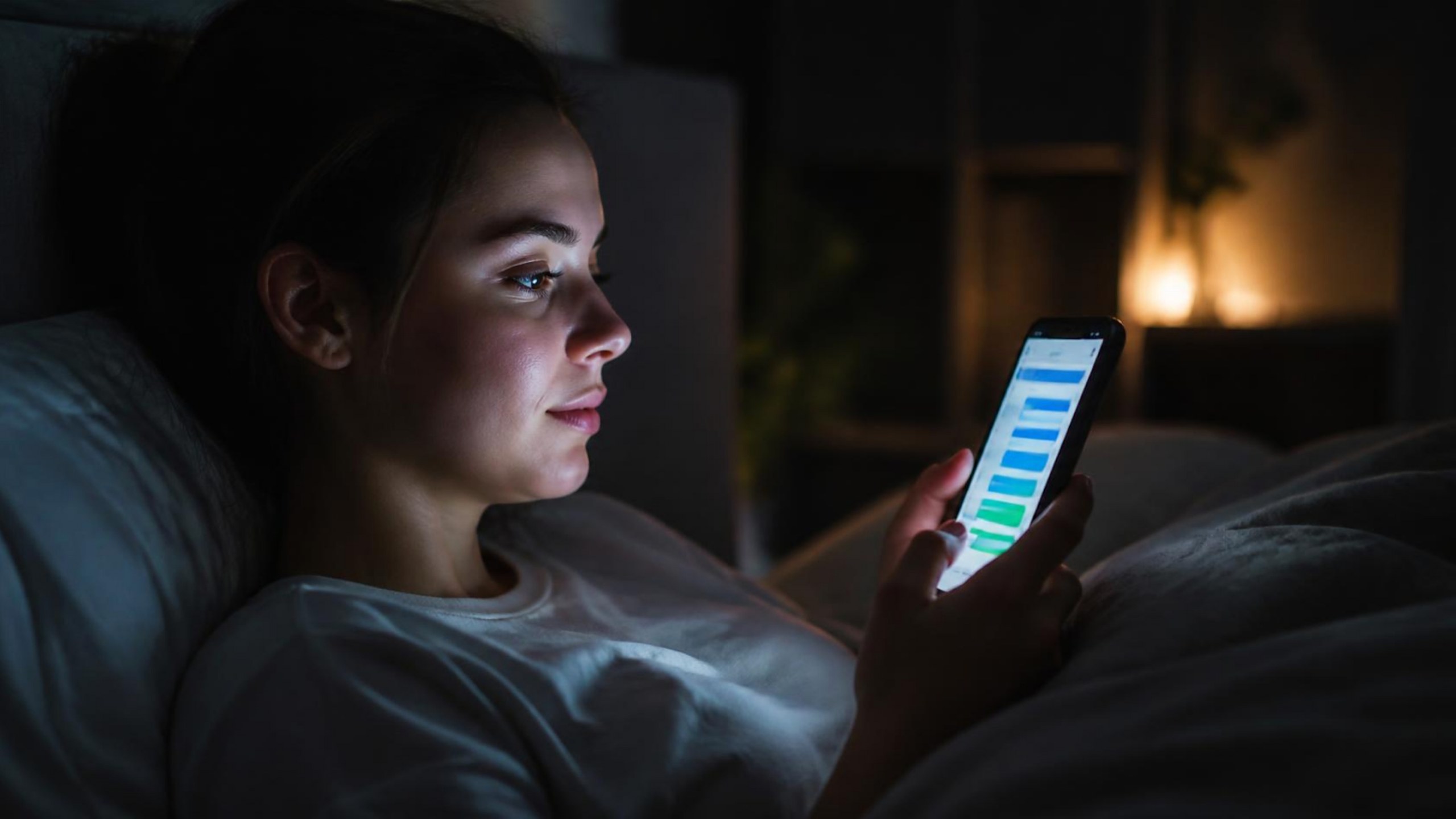 Paciente a marcar consulta à noite através do chatbot da clínica